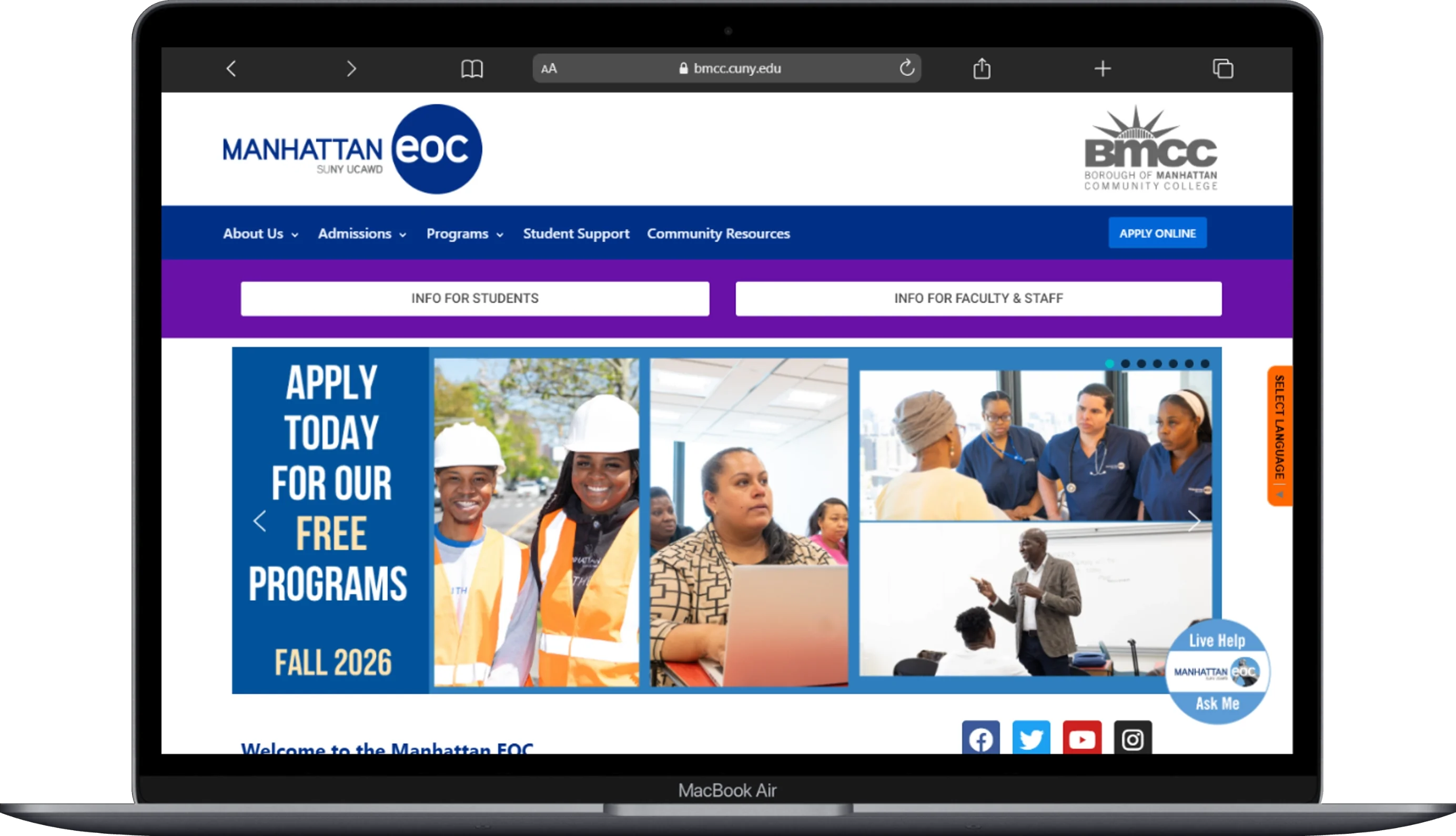 Manhattanseoco.com website screenshot